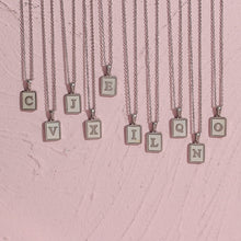 Load image into Gallery viewer, Initial Block Pendant
