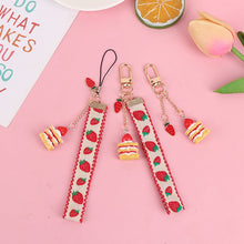 Load image into Gallery viewer, Strawberry Cake Lanyard