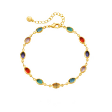 Load image into Gallery viewer, Oval Gem Bracelet