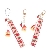 Load image into Gallery viewer, Strawberry Cake Lanyard
