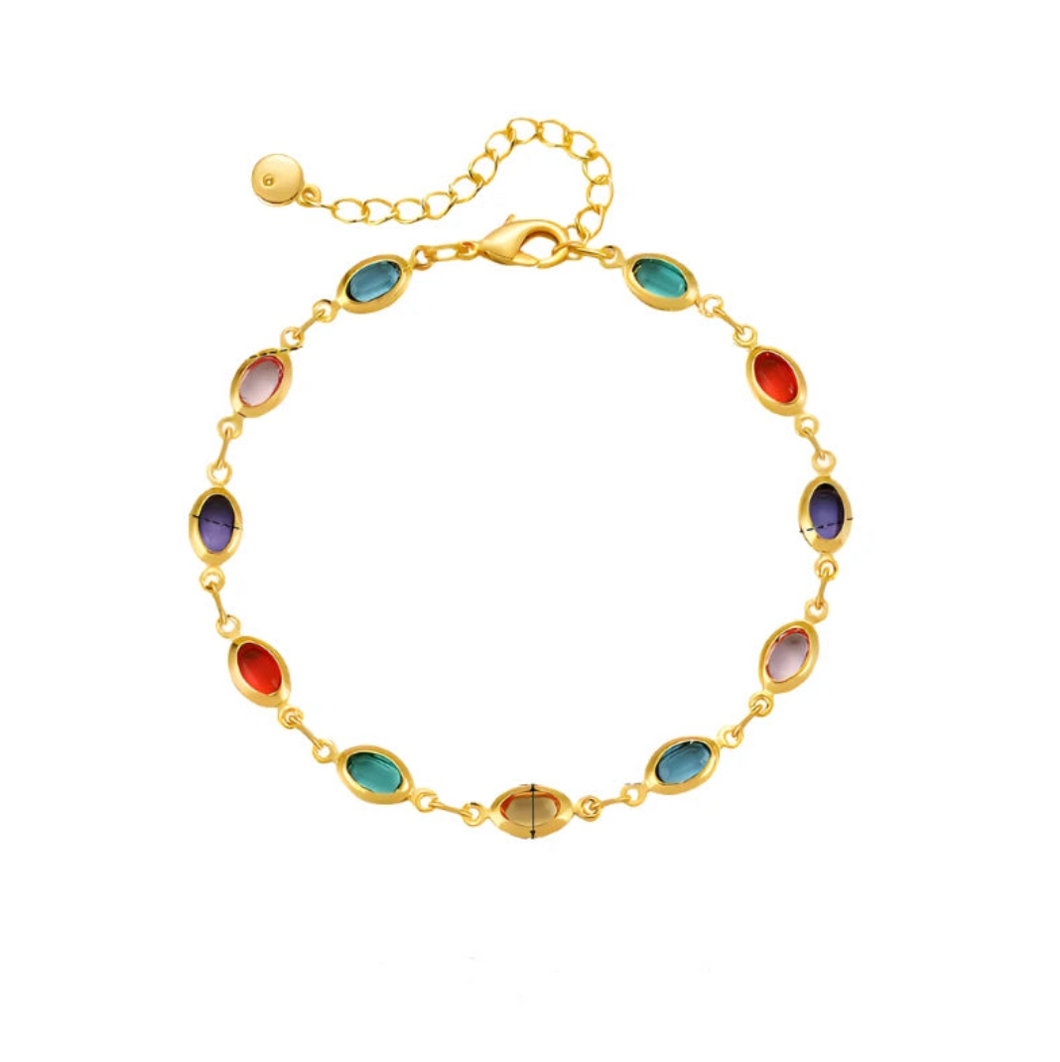 Oval Gem Bracelet