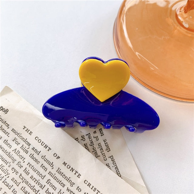 Dual Color Heart Clip